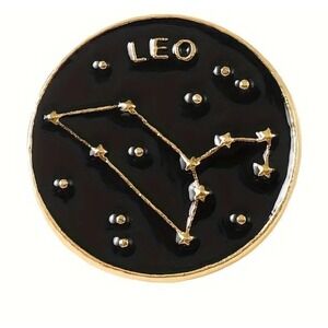 LEO Constellation Enamel Pin‎ Zodiac Astrology Celestial Starry Night